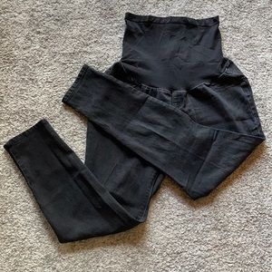 Black Denim Maternity Skinny Jeans